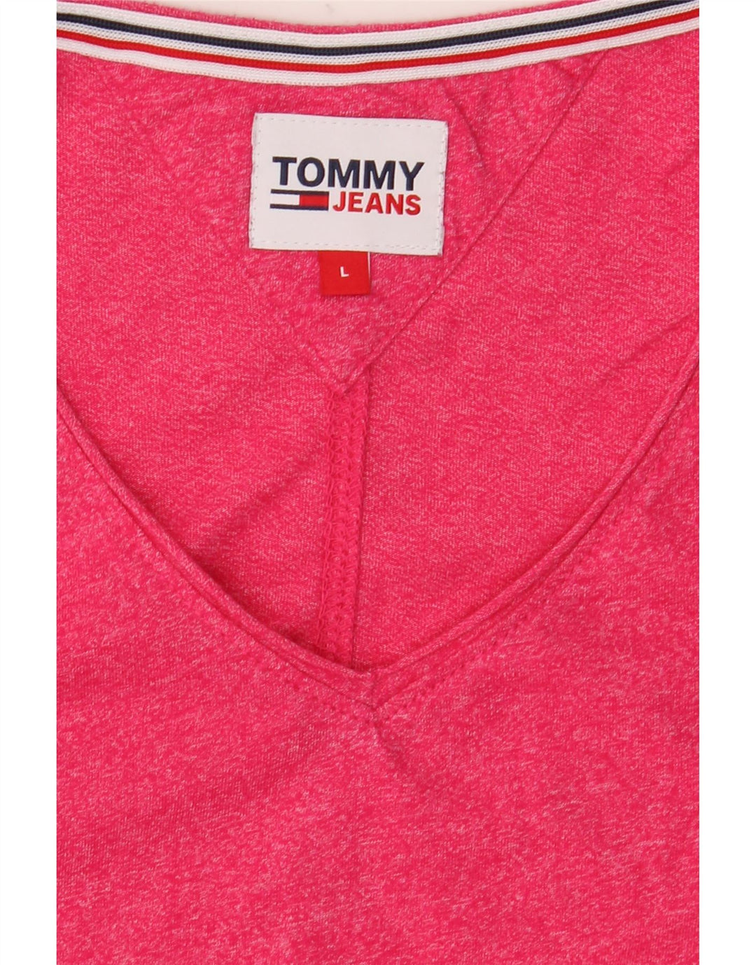 Мужская футболка Tommy Hilfiger, большая розовая в крапинку