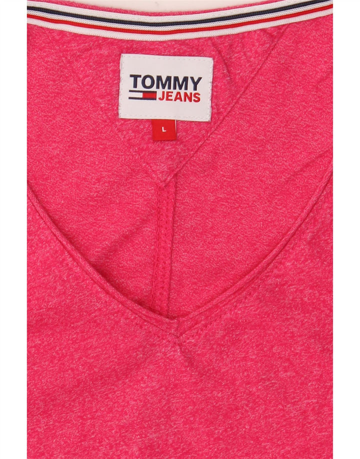 Мужская футболка Tommy Hilfiger, большая розовая в крапинку