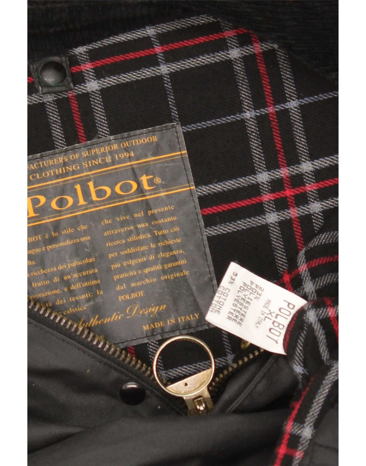 Мужская куртка Polbot из вощеного хлопка UK 42 XL, черная