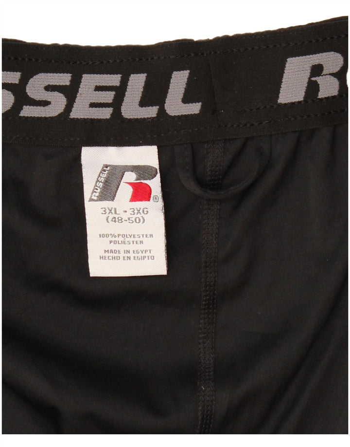 Мужские спортивные шорты RUSSELL ATHLETIC Dri-Power 3XL, черный полиэстер