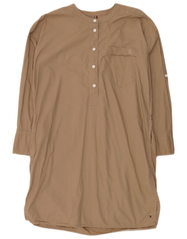 Женское платье-пуловер большого размера Tommy Hilfiger UK 6 XS, бежевый хлопок