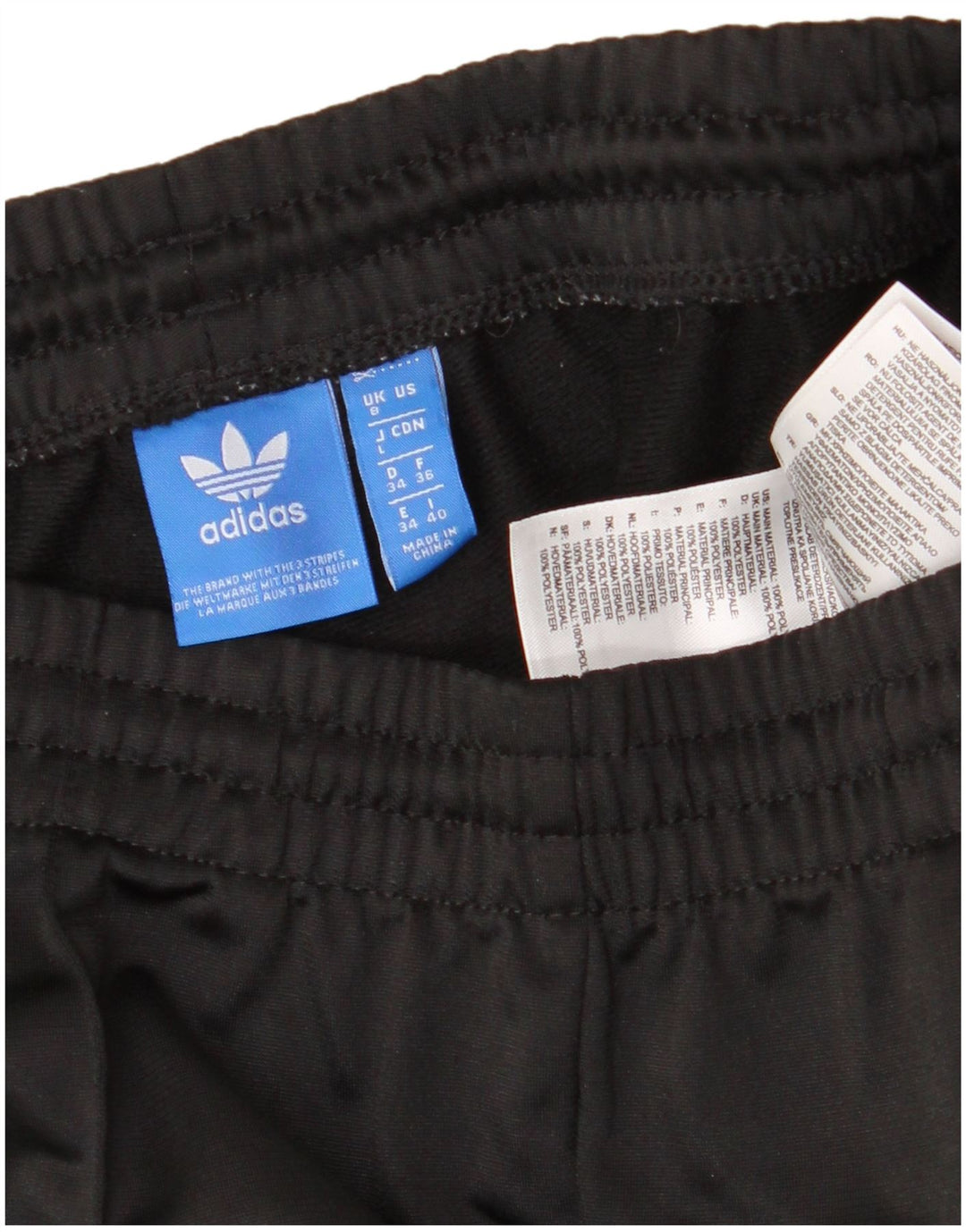 Женские спортивные брюки ADIDAS UK 8, черные, полиэстер