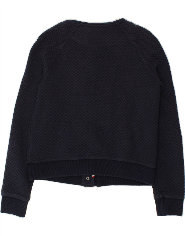 TOMMY HILFIGER Womens Bomber Jacket UK 12 Medium Navy Blue Cotton Vintage Tommy Hilfiger and Second-Hand Tommy Hilfiger from Messina Hembry 