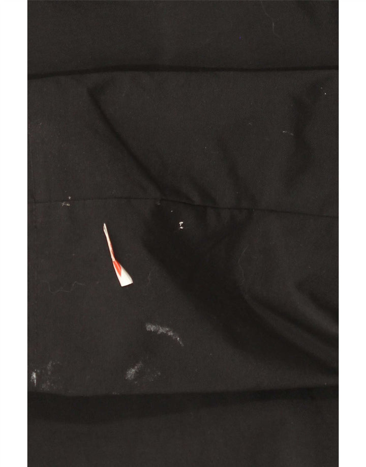 Мужская дождевик с капюшоном Fred Perry UK 38, средний черный нейлон