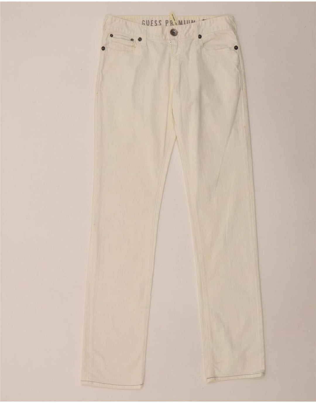 Женские узкие джинсы Guess W30 L34 белые