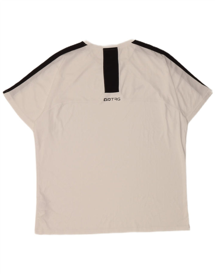 Мужская футболка PUMA Top 2XL, белый полиэстер с цветными блоками