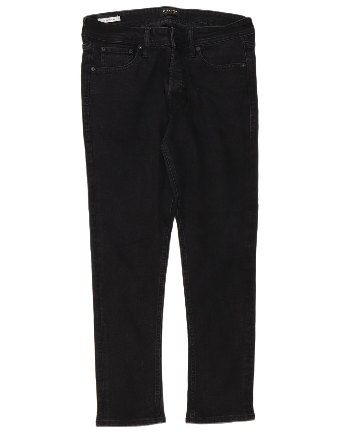 Мужские джинсы GLENN Slim W34 L30 Jack & Jones, черный хлопок