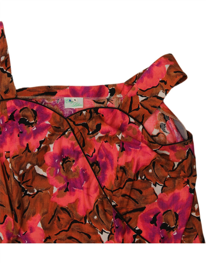 VINTAGE Womens Sundress US 6 Medium Multicoloured Floral Vintage Vintage and Second-Hand Vintage from Messina Hembry 