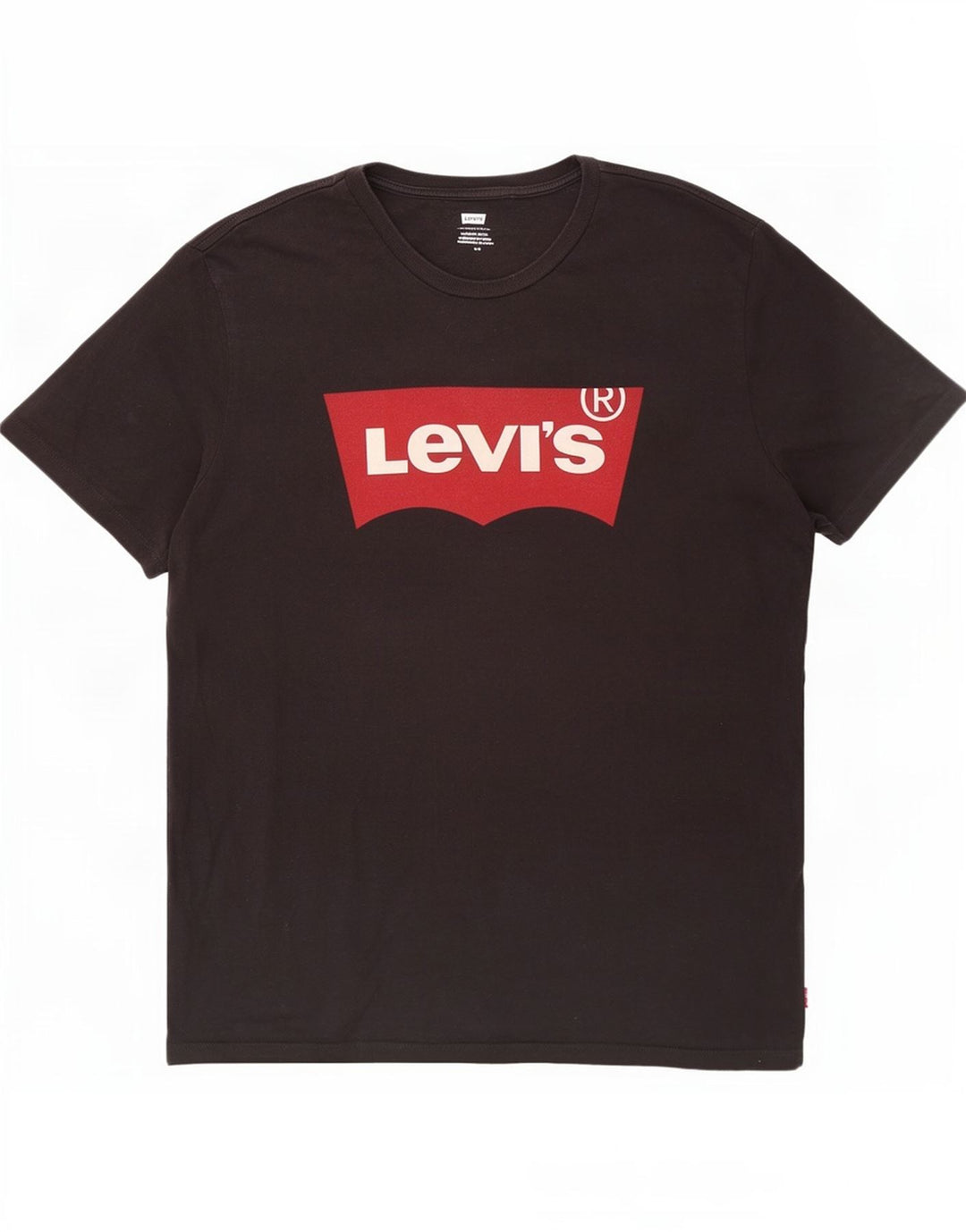 Мужская футболка с рисунком Levi's, большой черный хлопок