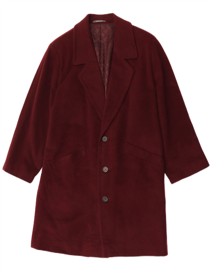 Мужское пальто Division Vogue IT 48 Medium Burgundy Wool