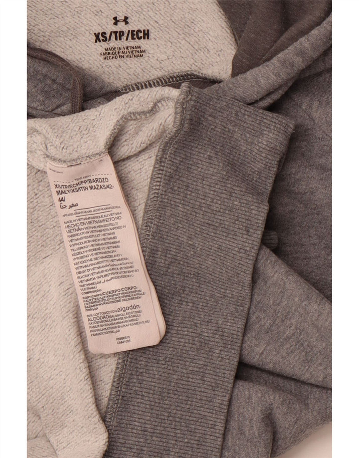 Мужской джемпер с капюшоном UNDER ARMOR XS, серый хлопок