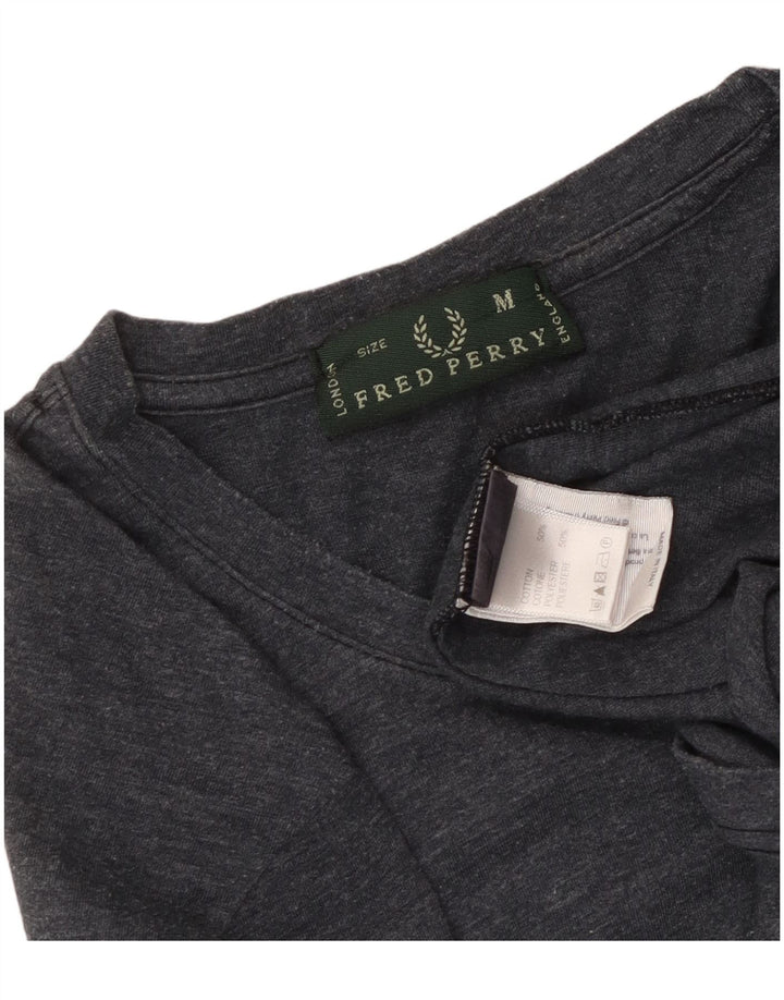 Женский топ Fred Perry с длинным рукавом UK 14, средний темно-синий, хлопок