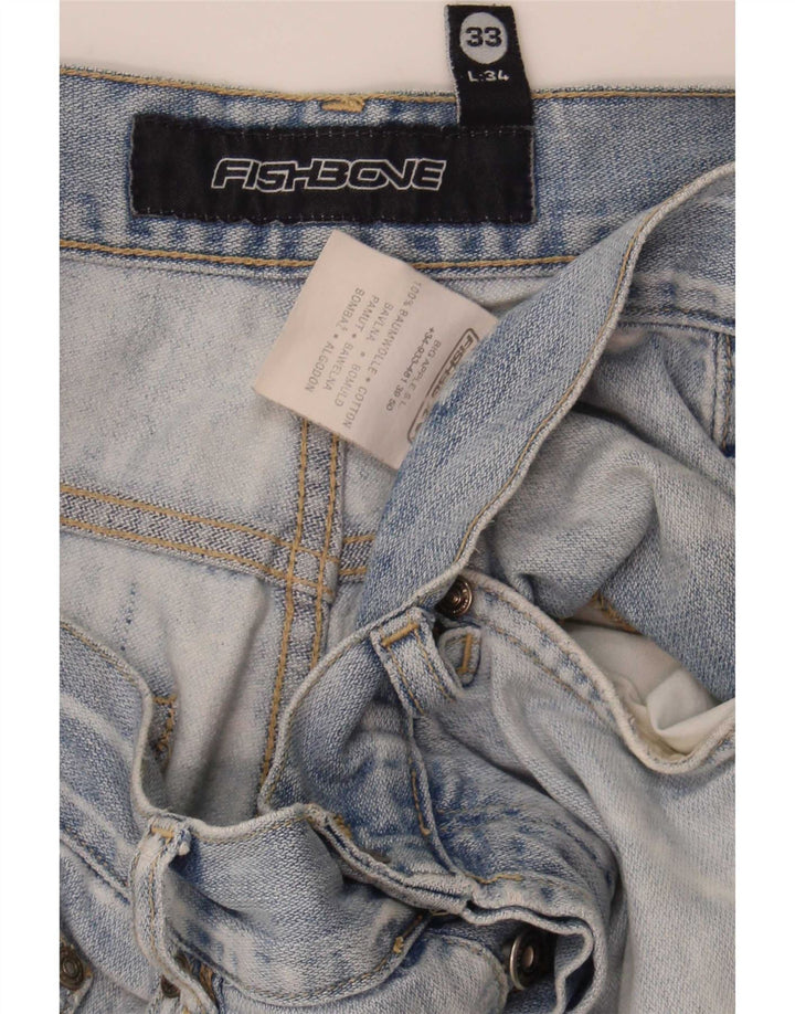 Мужские джинсы Bootcut Fishbone W33 L34, синий хлопок