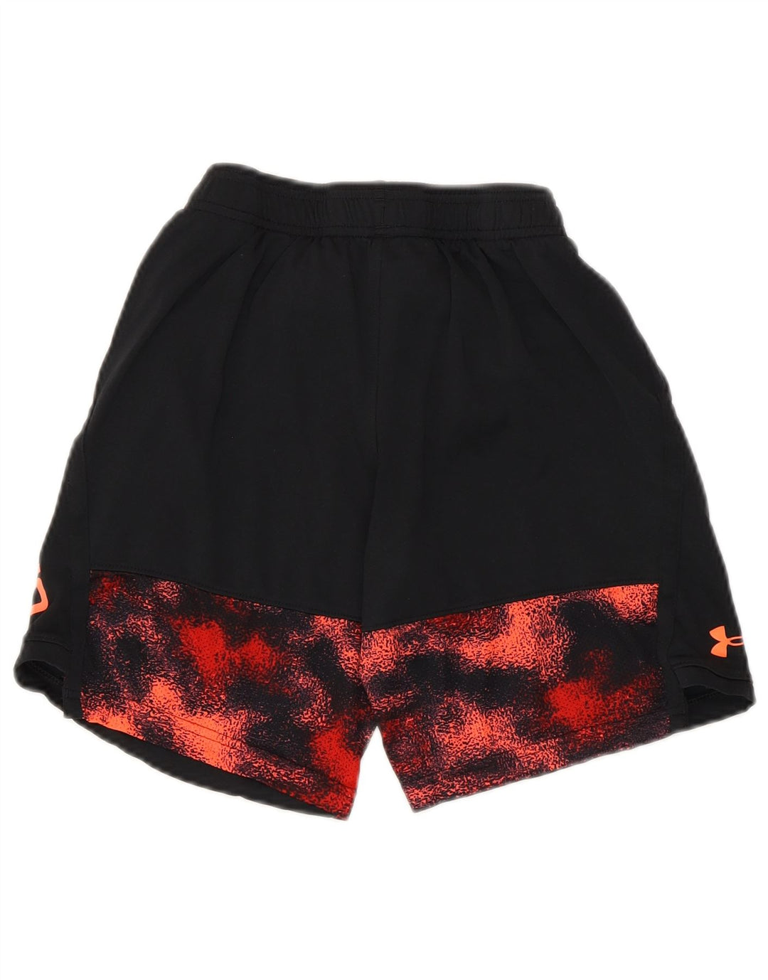 Спортивные шорты Under Armour с графическим рисунком для мальчиков 9–10 лет, средние черные цветные блоки