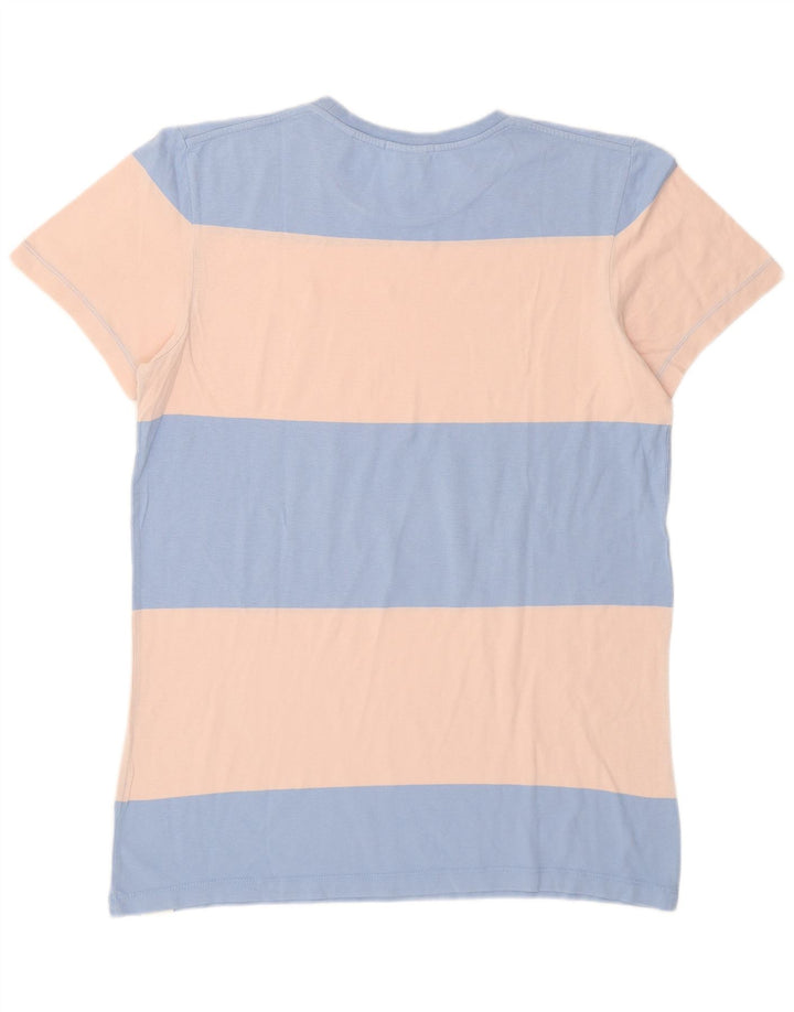 Мужская футболка Scotch & Soda Top из хлопка среднего синего цвета с цветными блоками