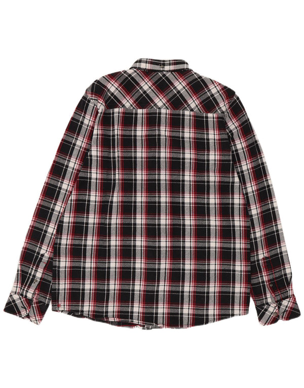 Мужская рабочая одежда Carhartt, фланелевая рубашка стандартного кроя, большая черная клетка