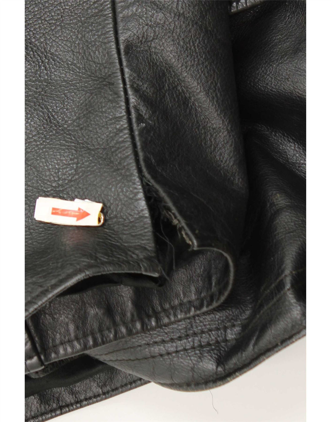 Винтажная мужская кожаная куртка UK 42 XL, черная