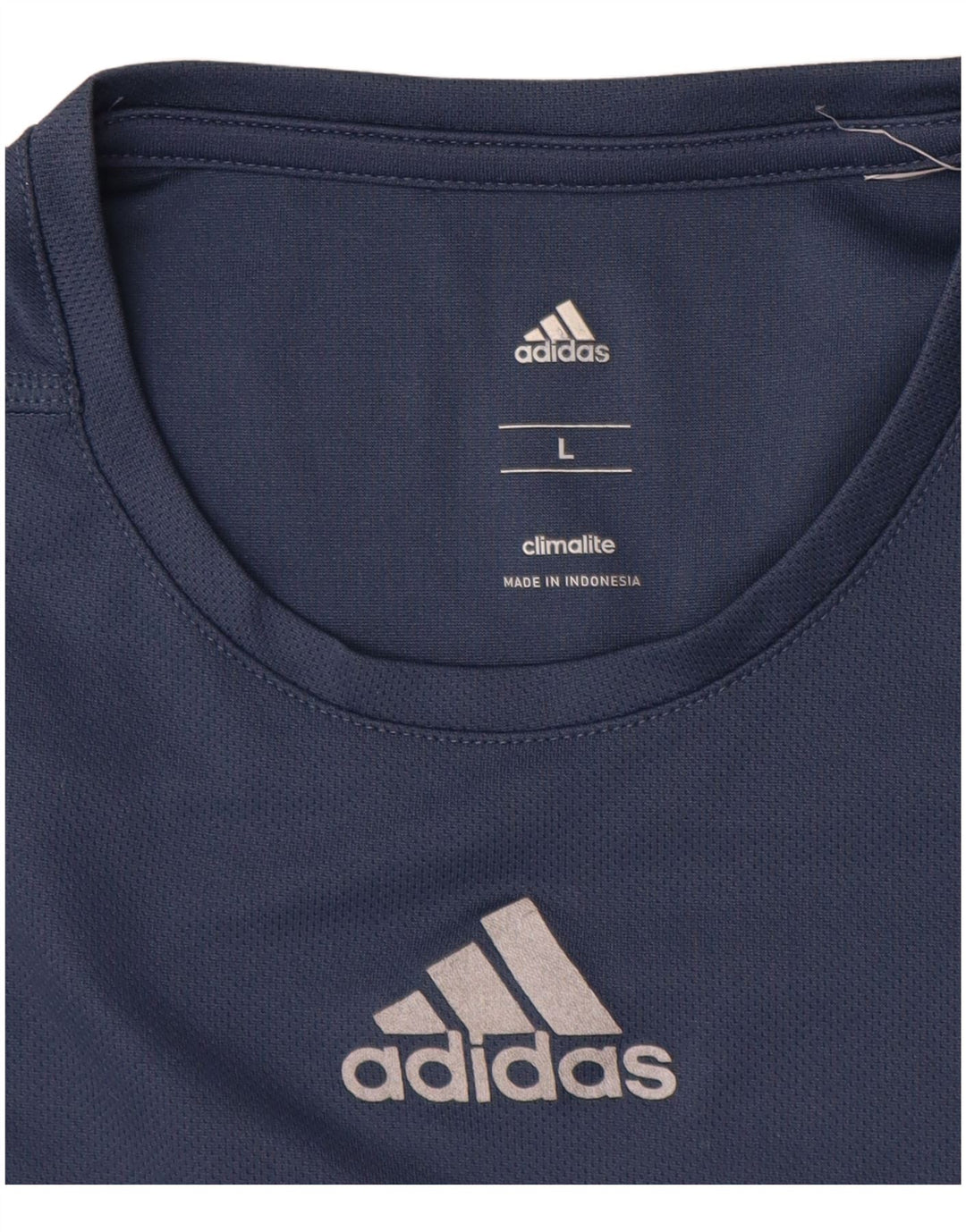 Мужская футболка Adidas Climalite, большая, темно-синяя