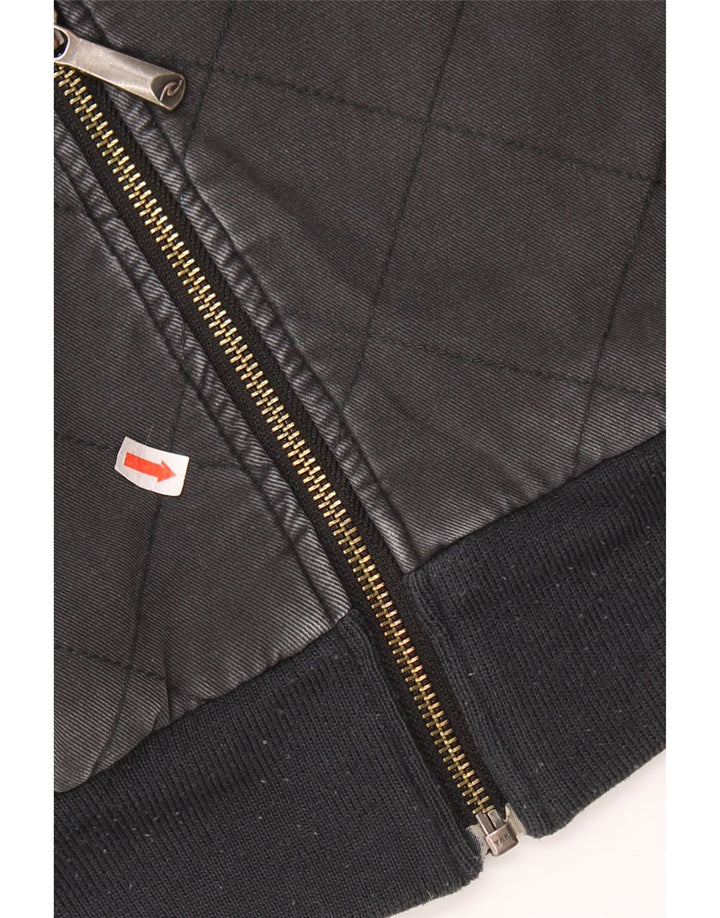 Мужской свитер с капюшоном на молнии RIP CURL, маленький черный