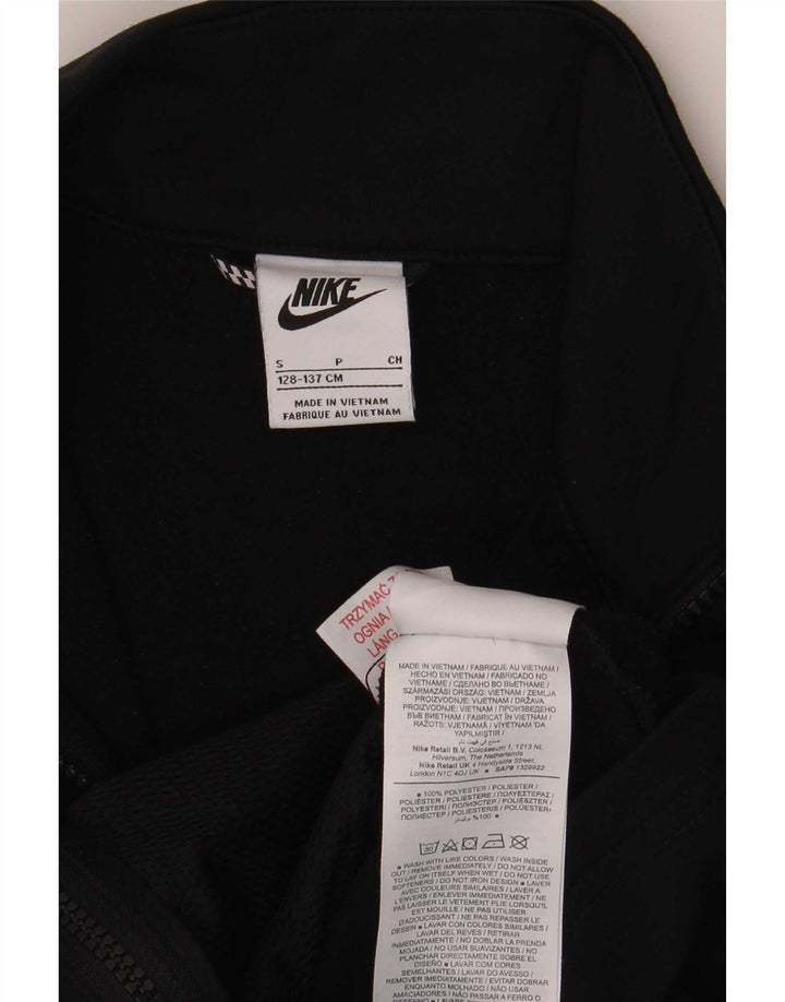 Спортивный костюм Nike для мальчиков с графическим рисунком, верхняя куртка, 8–9 лет, маленький черный полиэстер
