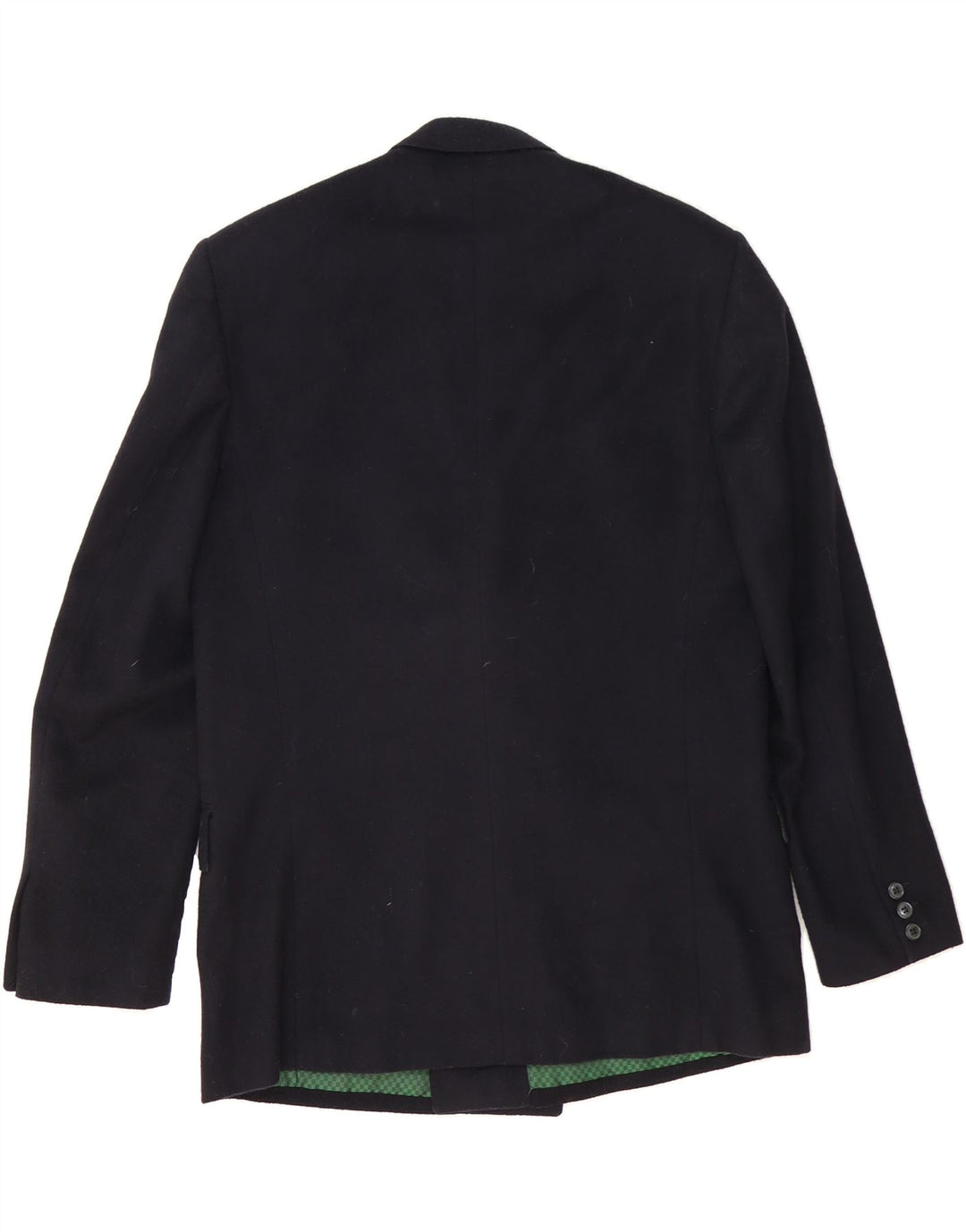 MARIO ZEGNA Mens Double Breasted Blazer Jacket IT 52 XL Navy Blue Wool Vintage Mario Zegna and Second-Hand Mario Zegna from Messina Hembry 