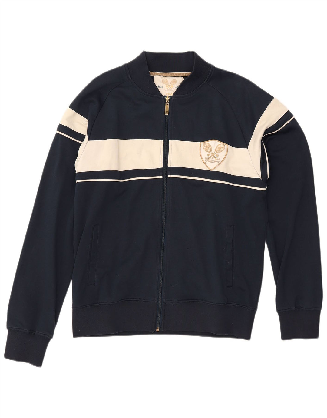 Мужской спортивный костюм FILA, верхняя куртка, средний темно-синий, полиэстер с цветными блоками