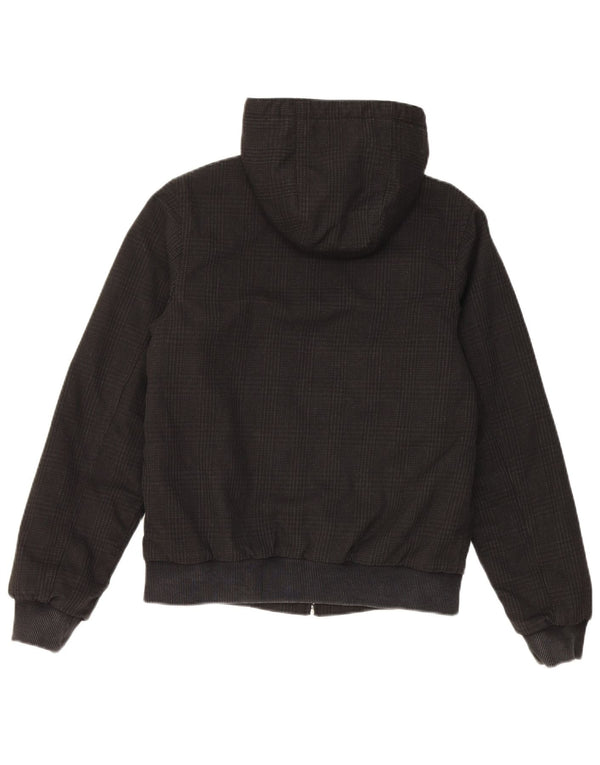 Женский бомбер с капюшоном Carhartt UK 6 XS, полиэстер в черную клетку
