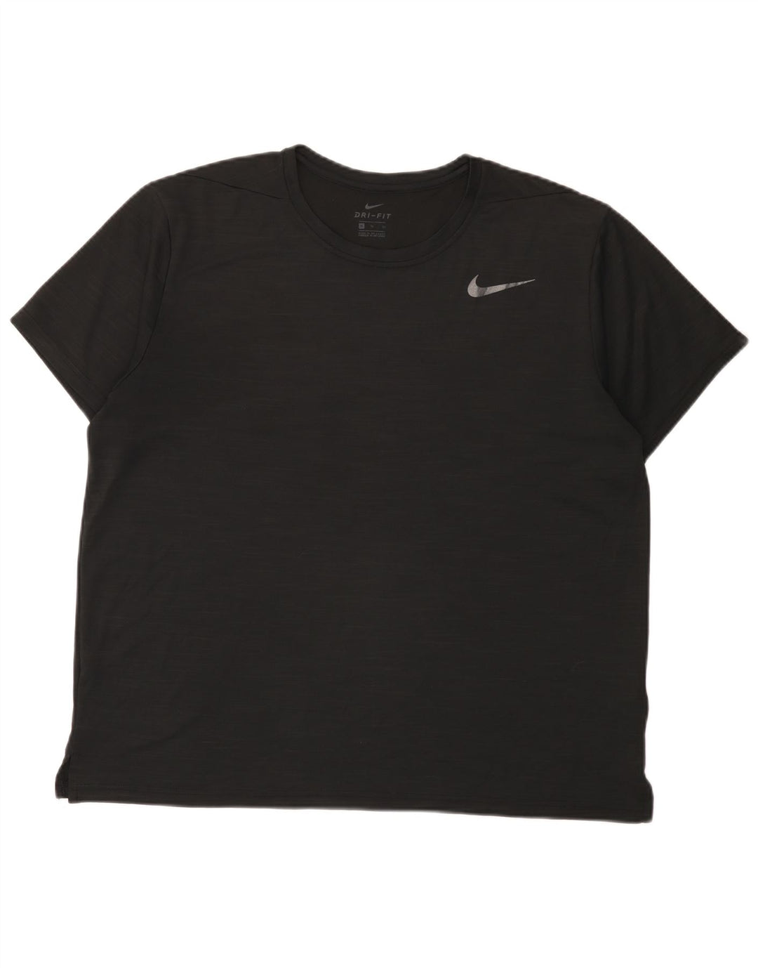 Мужская футболка Nike Dri Fit Top XL, черный полиэстер с крапинками