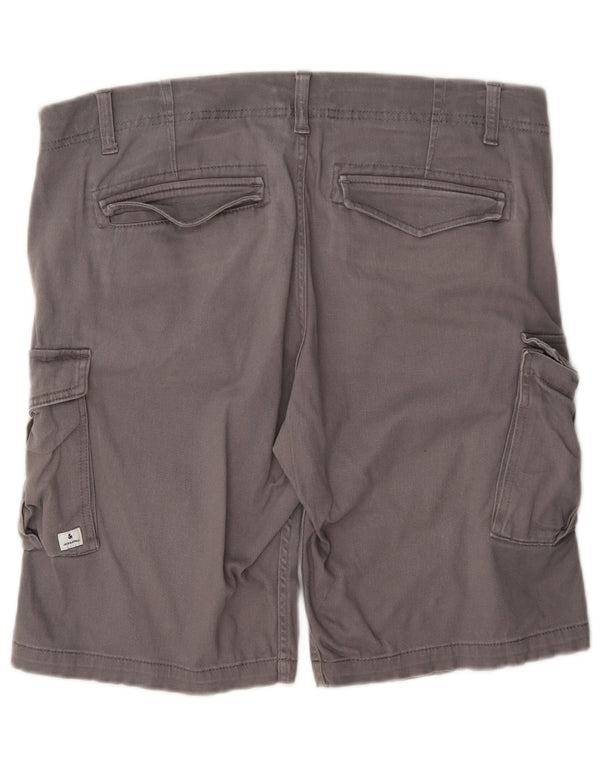 Мужские шорты-карго Jack & Jones Regular, большие размеры, W36, серые, хлопковые