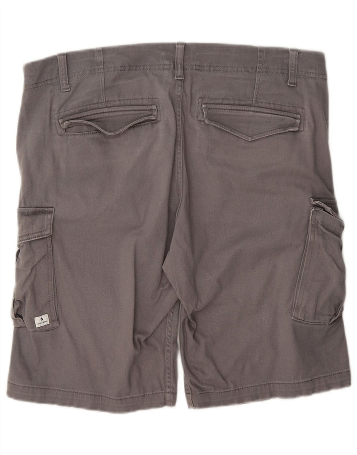 Мужские шорты-карго Jack & Jones Regular, большие размеры, W36, серые, хлопковые