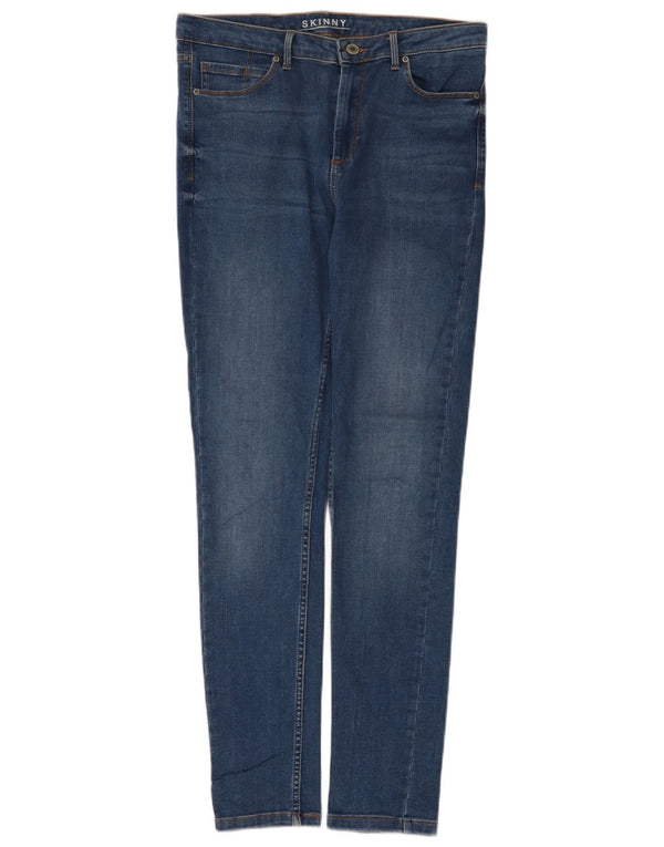 Женские джинсы скинни Marks & Spencer UK 12, средние W32 L30, синие, хлопок