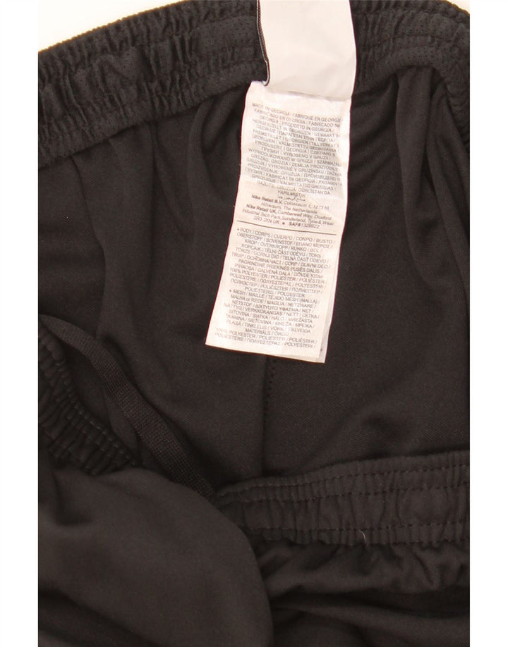 Мужские спортивные брюки Nike Dri Fit, большие черные полиэстер с цветными блоками