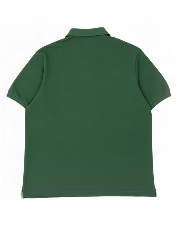 Мужская рубашка-поло Lacoste, размер 8, 3XL, зеленый хлопок