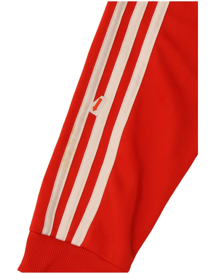 Женская верхняя куртка спортивного костюма Adidas Primegreen UK 12/14, средний красный полиэстер