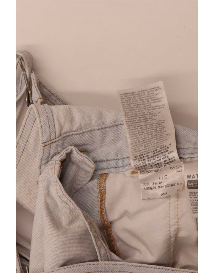 Женский комбинезон Levi's, джинсовые шорты, большой размер W34, синий хлопок