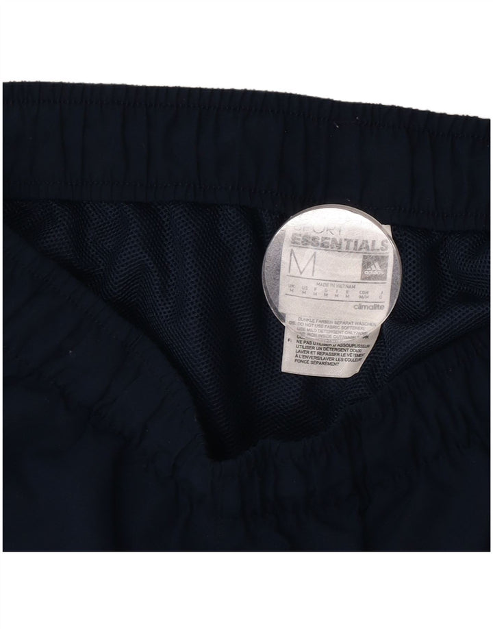 Мужские спортивные шорты Adidas Climalite среднего размера, темно-синие, полиэстер