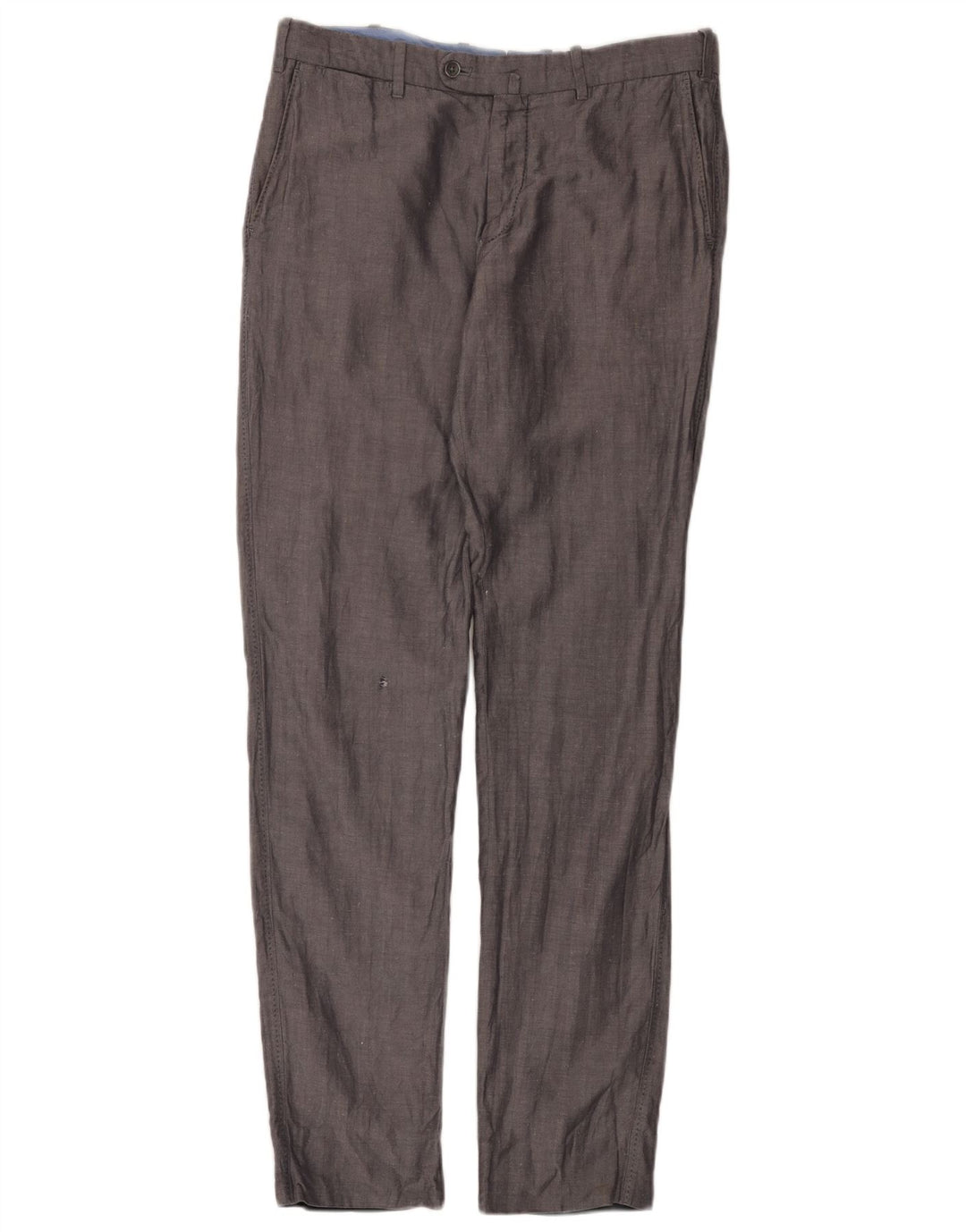 Мужские узкие костюмные брюки Massimo Dutti EU 42, большие W32 L32, серые с узором «елочка»