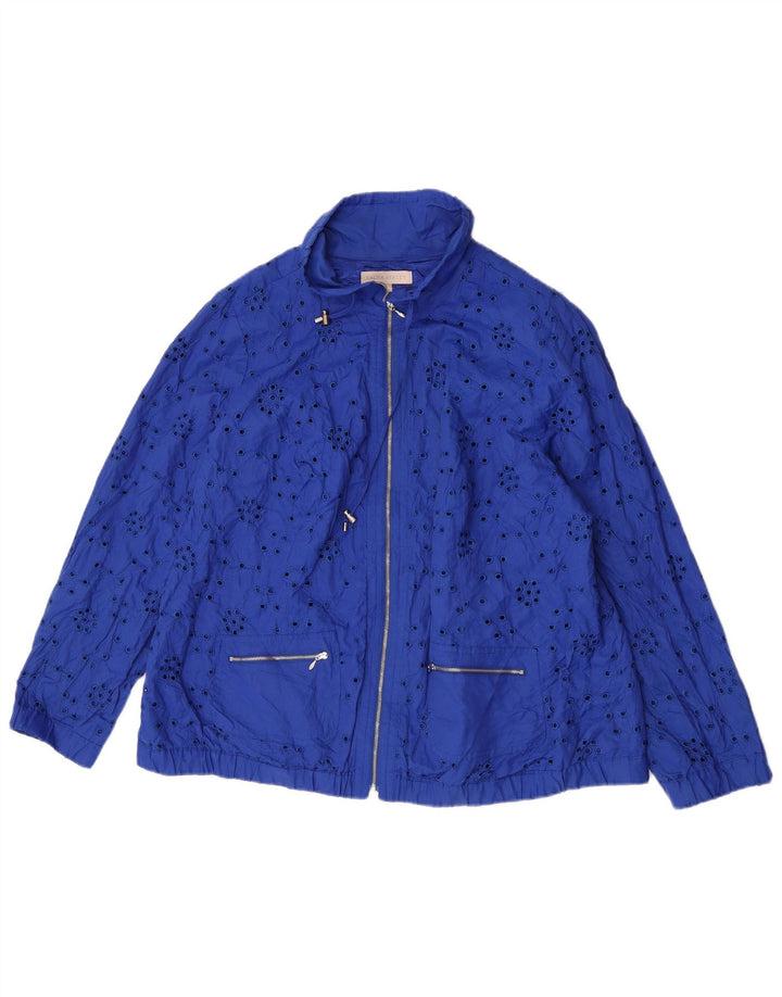 Женский бомбер Laura Ashley UK 20 2XL, синий хлопок