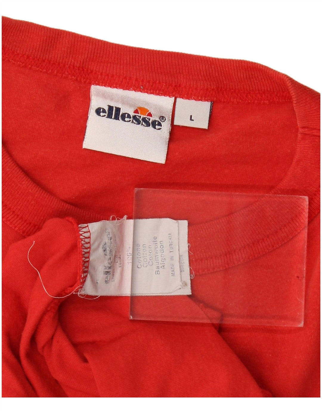Мужская футболка с рисунком Ellesse, большой красный хлопок