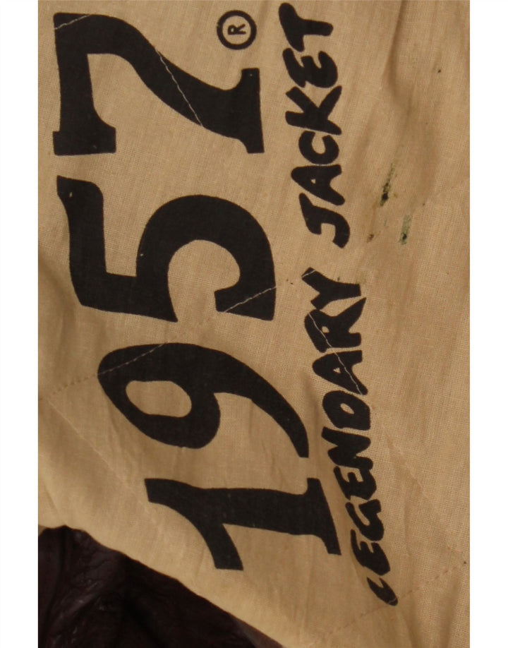 Legendary Jacket 1957 Мужская кожаная куртка UK 40, большая коричневая