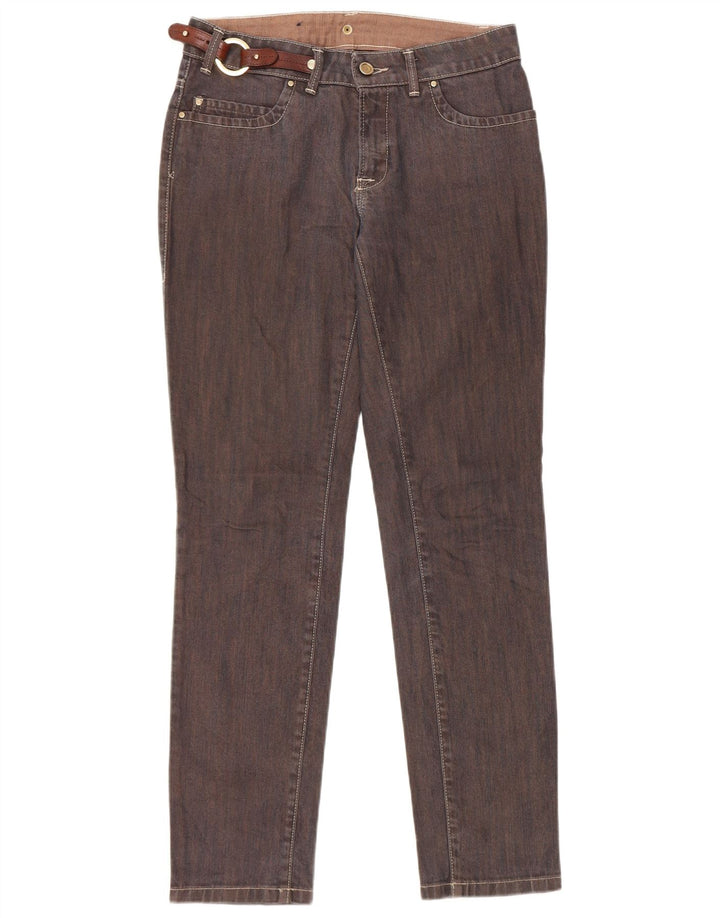 Женские узкие джинсы Trussardi W25 L30, коричневые, хлопок