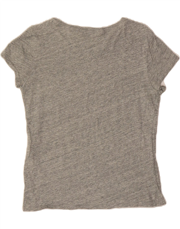 LEVI'S Womens Graphic T-Shirt Top UK 12 Medium Grey Flecked Vintage Levi's and Second-Hand Levi's from Messina Hembry 