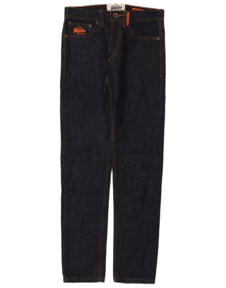 Мужские узкие джинсы Superdry W28 L30, темно-синий, хлопок