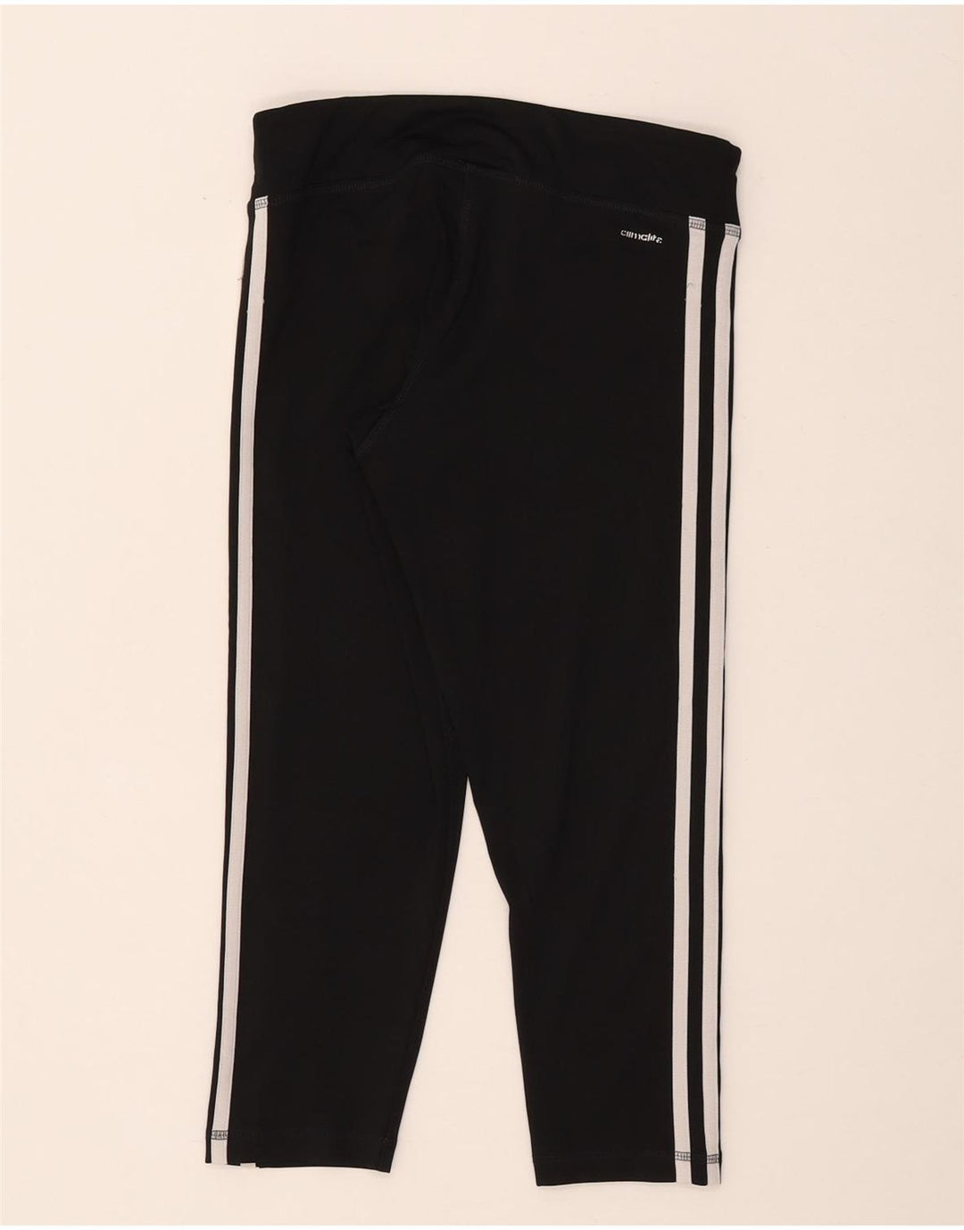Женские леггинсы-капри Adidas Climalite UK 8/10, маленькие черные из полиэстера