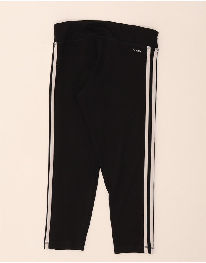 Женские леггинсы-капри Adidas Climalite UK 8/10, маленькие черные из полиэстера