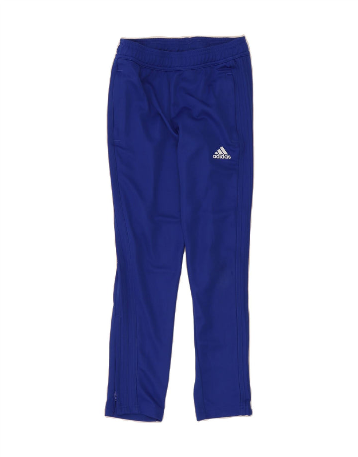 ADIDAS Boys Climacool Tracksuit Trousers 9-10 Years Blue Polyester Vintage Adidas and Second-Hand Adidas from Messina Hembry 