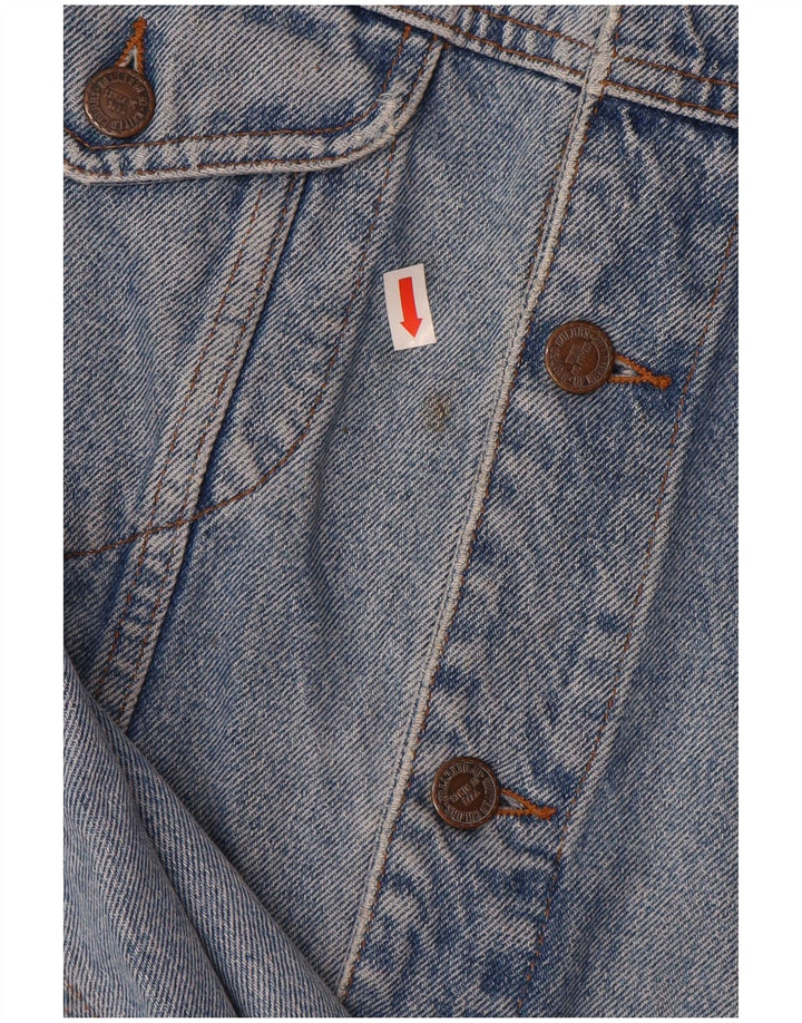 BENETTON Мужская джинсовая куртка IT 52 XL Синяя Хлопок