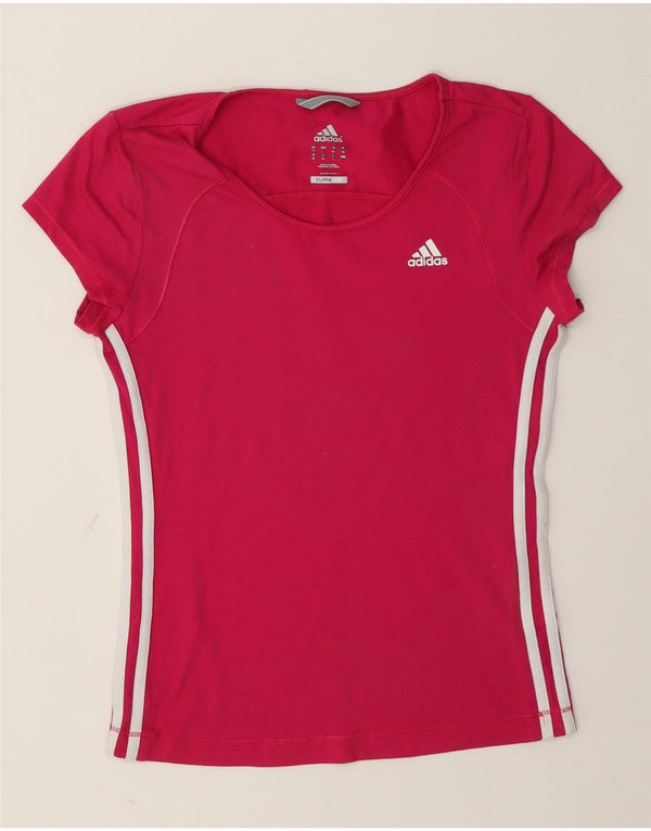 Женская футболка Adidas Climalite Top UK 12 Medium Pink