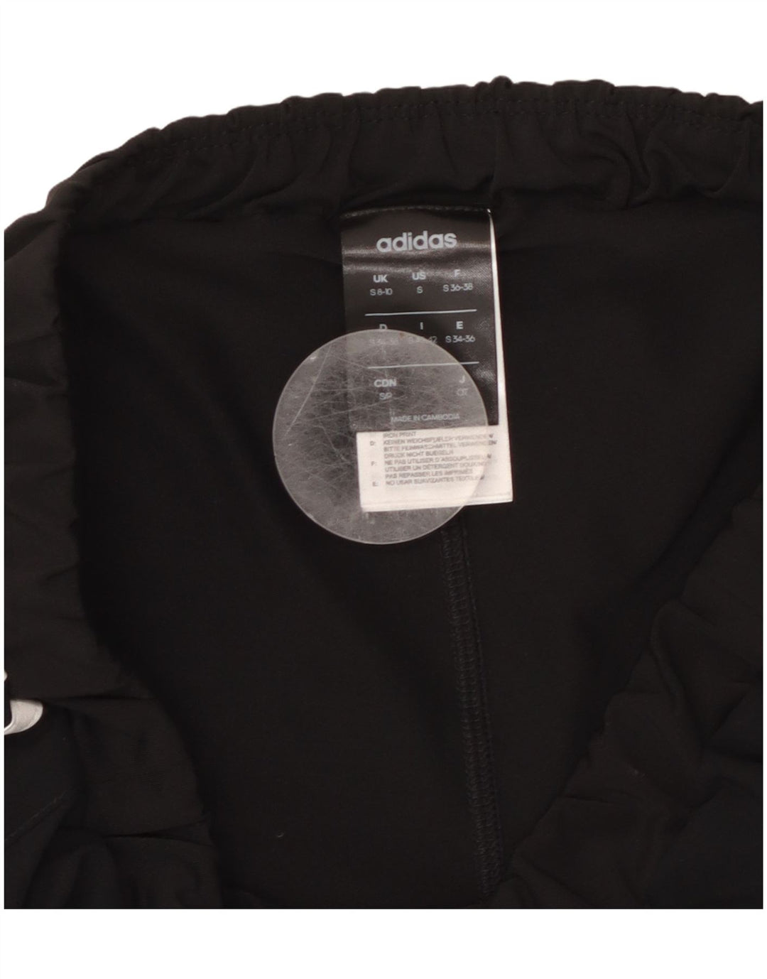 Женские спортивные шорты ADIDAS Climalite UK 8/10, маленькие, черные, полиэстер