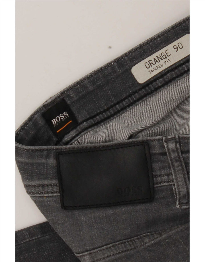 Мужские зауженные джинсы Hugo Boss W32 L31 Серые